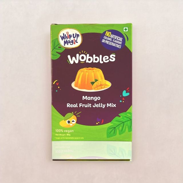 Real Fruit Jelly Mix - Mango (Makes 480gms) Whip Up Magic Wobbles