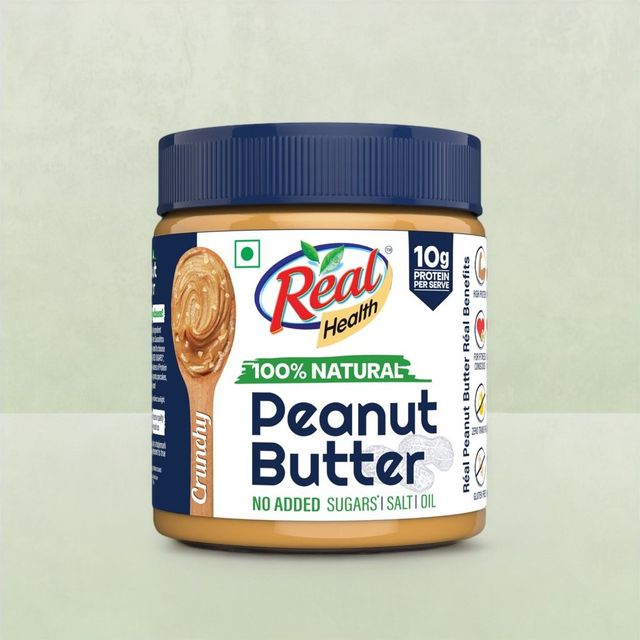 Real 100% Natural Peanut Butter -Crunchy| No added Sugar, Salt & Oil