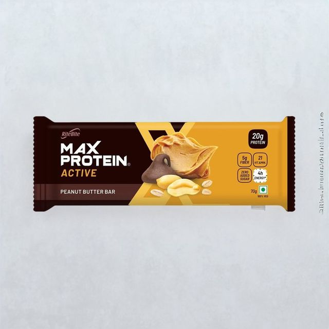 RiteBite Max Protein 20g Protein Bar Peanut Butter 70 g Combo