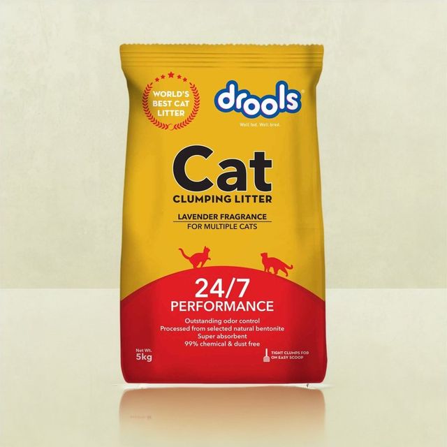 Drools Clumping Lavender Fragrance Pet Cat Litter (For Multiple Cats)
