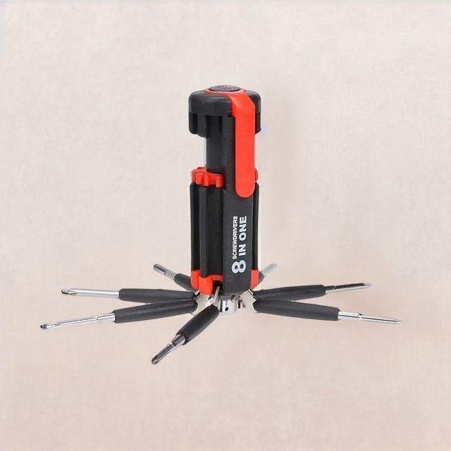 Se7en 8 in 1 Multifunctional Screwdriver Tool Kit Set With Led Light Torch