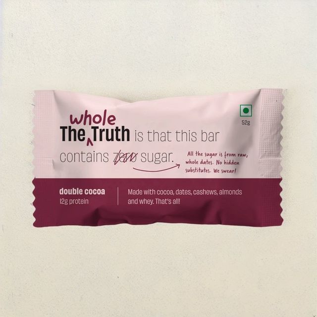 The Whole Truth Double Cocoa Protein Bar No Sugar Combo