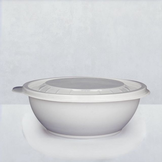 Vinay Trading Plastic Round Reusable Container with Lid 750ml Pack of 6