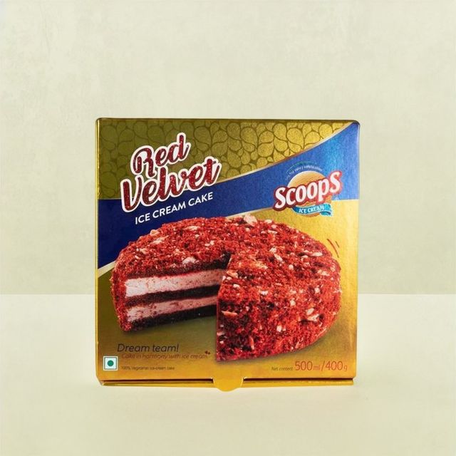 Scoops Red Velvett Ice Cream Cake