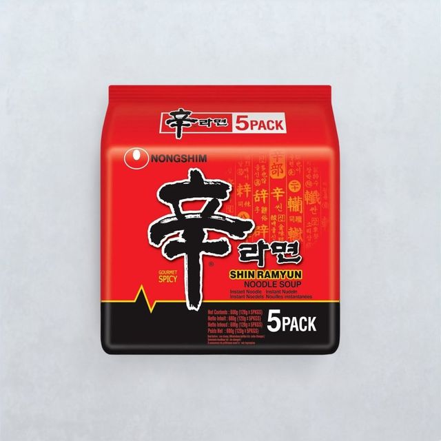 Korean Nongshim Shin Ramyun Noodle Soup Veg 600 g Combo