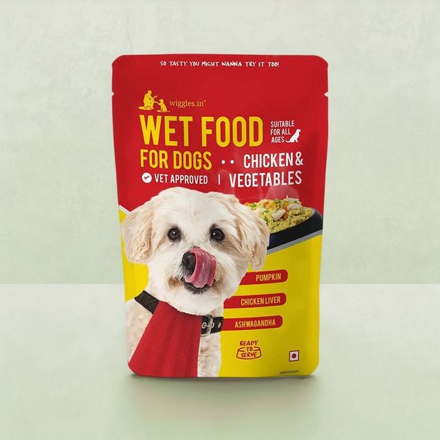 Wiggles Wet Dog Food Chicken Vegetable Gravy Puppy Adult Senior Pets