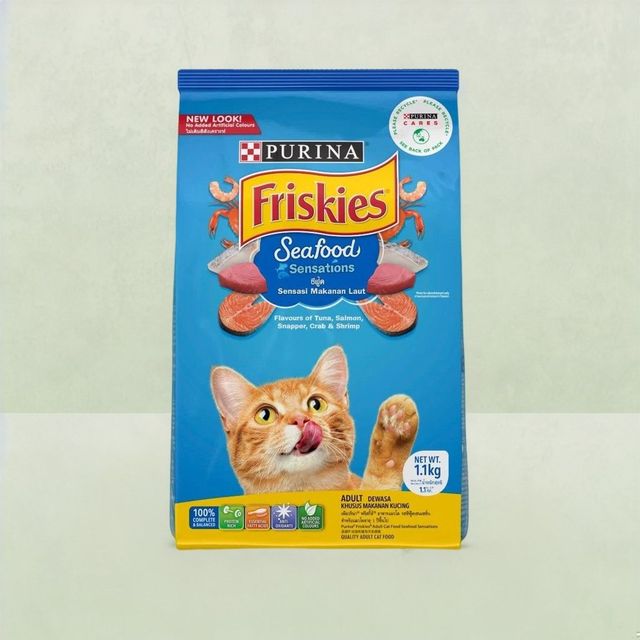 Purina Friskies Seafood Sensation Dry Adult Cat Food
