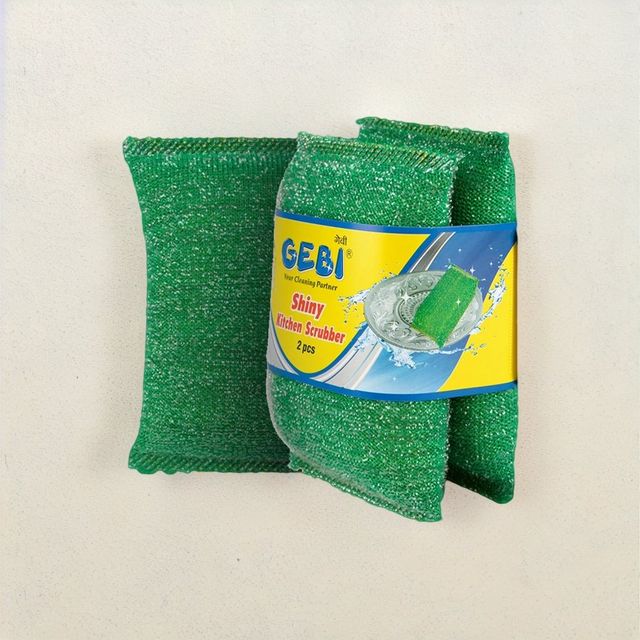 Gebi Sparkle Plus Shiny Kitchen Scrubber - 2Pc Pack
