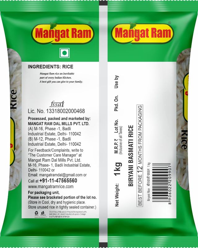 Mangat Ram Biryani Basmati Rice