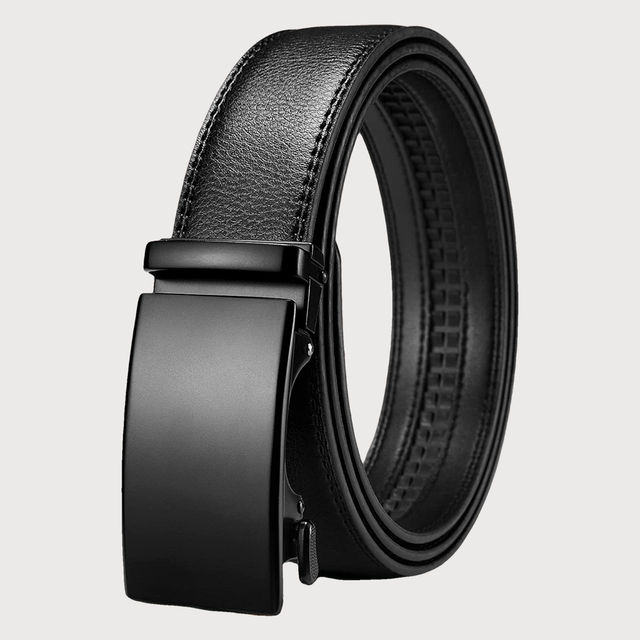 OgurayaYamamoto Buy Zoro United Men's Solid Vegan Leather Belt | Black - 40 Inches