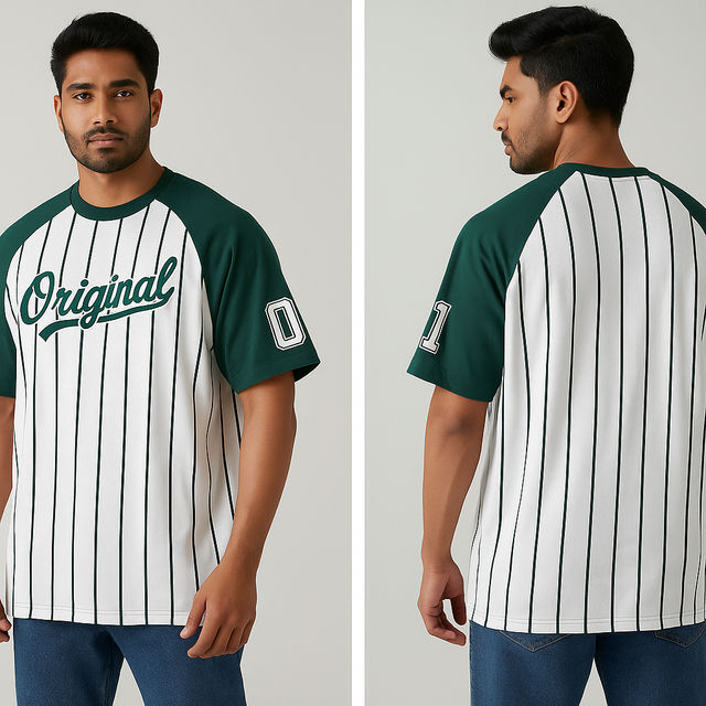 Buy Gcyx Men's Pure Cotton Soul Raglan OST Over Size T Shirt