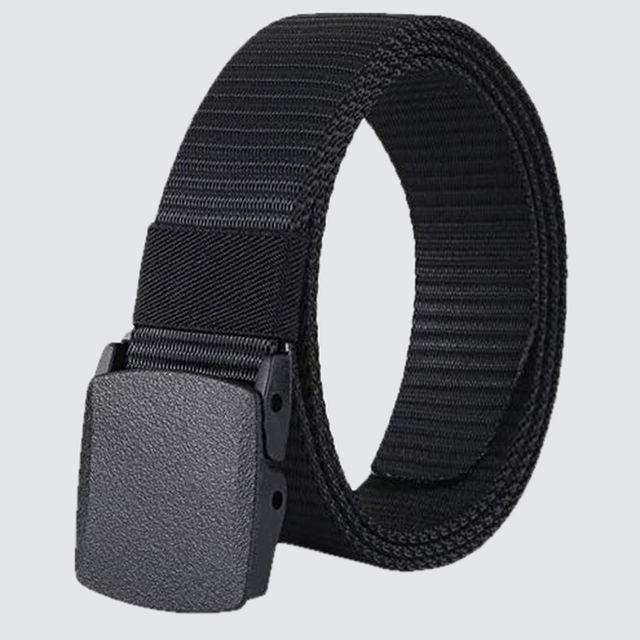 Buy Urban-T Men's Solid Nylon Belt | Black - 40 Inches Online