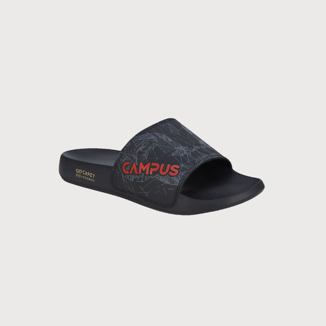 Buy Campus Men's Slides | SL-437 | Black - UK 9 Online - Price