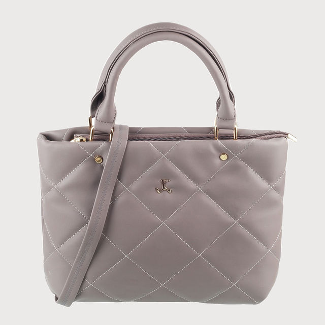 Buy Mochi Women's Pu Satchel Bag | 66-8302-14 | Grey Online
