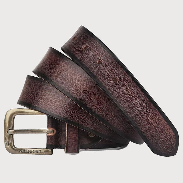 Wildhorn Men's Solid Genuine Leather Leather Belt - Buy at ₹480