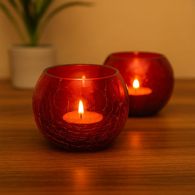 BAY6 Fancy Glass Votive Set - 2.5 Inch | 2pc