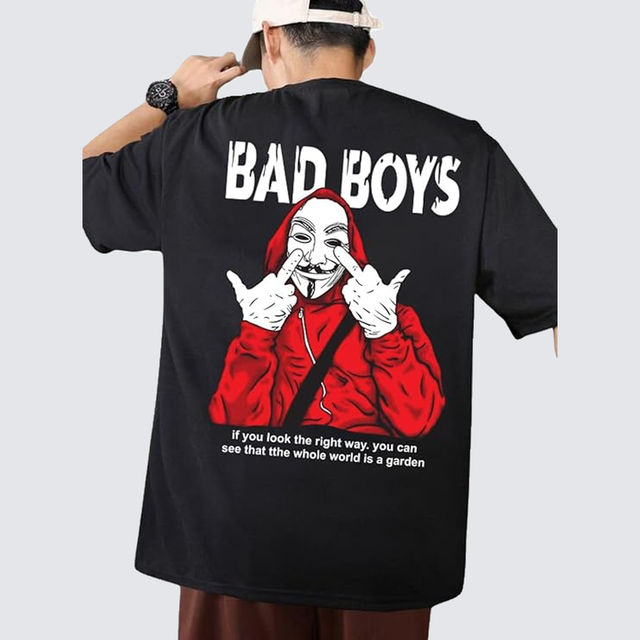 BENNY BROOKS Men's Round Neck half sleeve Oversized T-shirt - Buy