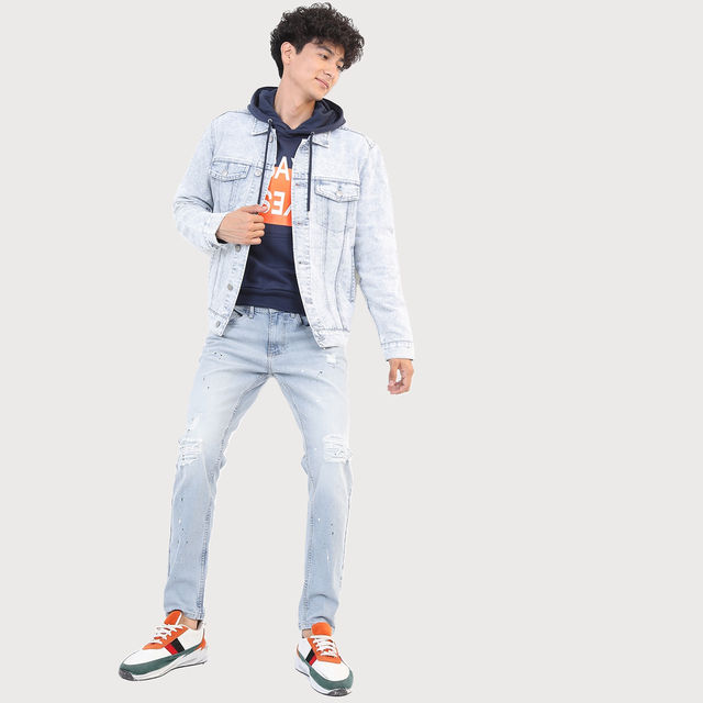 Ketch Men's Washed Denim Jacket - Buy at ₹488 Online | Instant