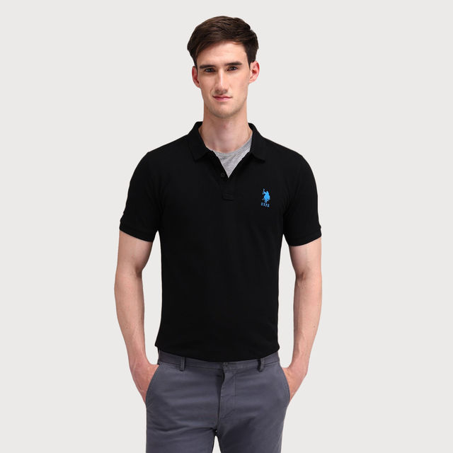 U.S. Polo Assn. Men's Solid Polo Shirt - Buy at ₹1247 Online