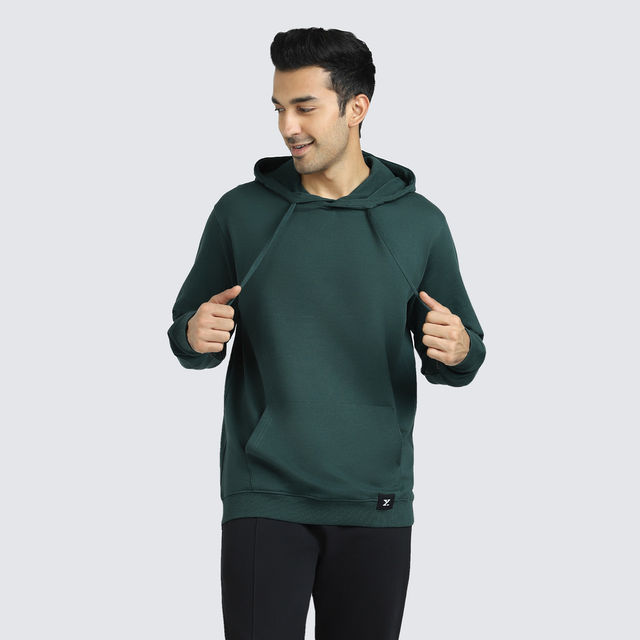 BABYL PULLOVER HOODIE【XLサイズ】 XYXX Cruze IntelliSmooth Cotton Rich Solid Hoodie - Buy at ₹1199