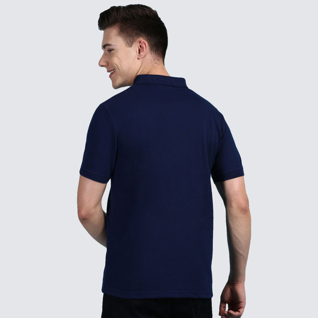 Lux Cozi Men's Solid Cotton Polo T-shirt - Buy at ₹350 Online