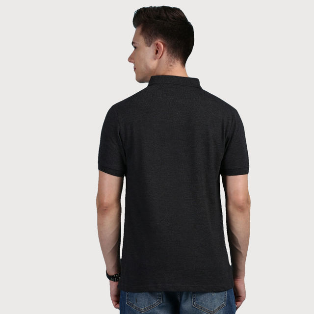 Lux Cozi Men's Solid Cotton Polo T-shirt with Pocket - Buy at