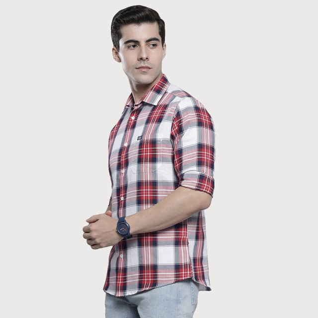Buy The Indian Garage Co Men's Regular Fit Checkered Casual Shirt