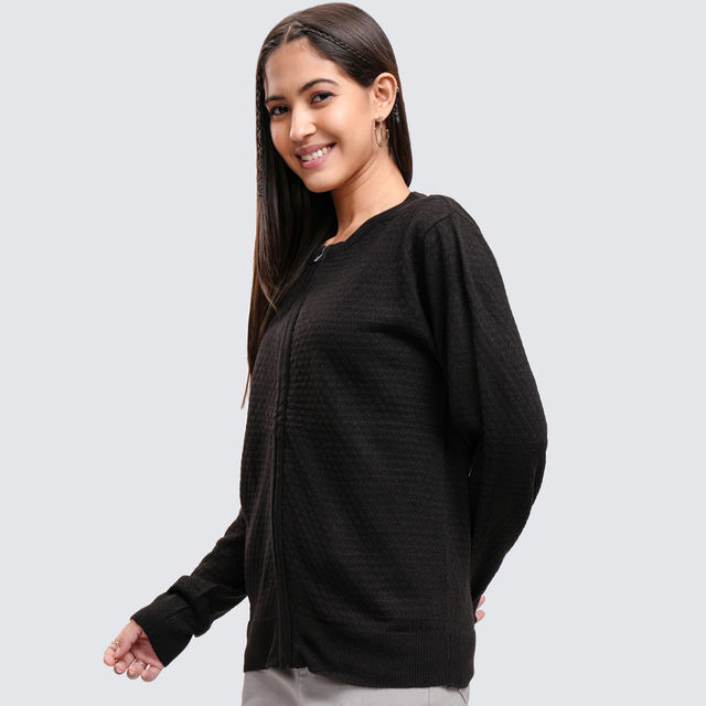 Tokyo Talkies Women's Self Design Cardigan Sweater - Buy at ₹506