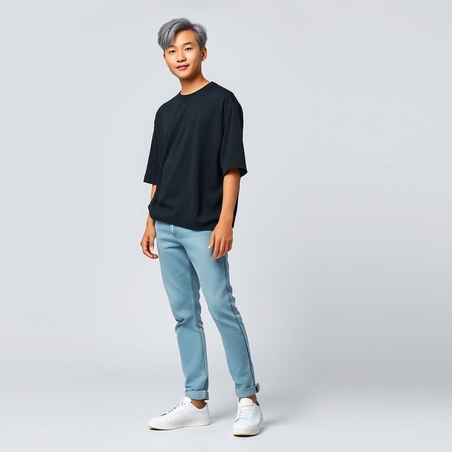 Springman Men 100% Cotton French Terry Oversized T-shirt | Black - XL