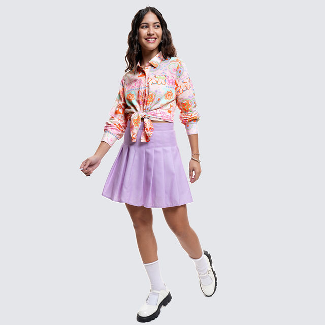 Buy Tokyo Talkies Women's Mickey Printed Long Sleeve Regular Shirt