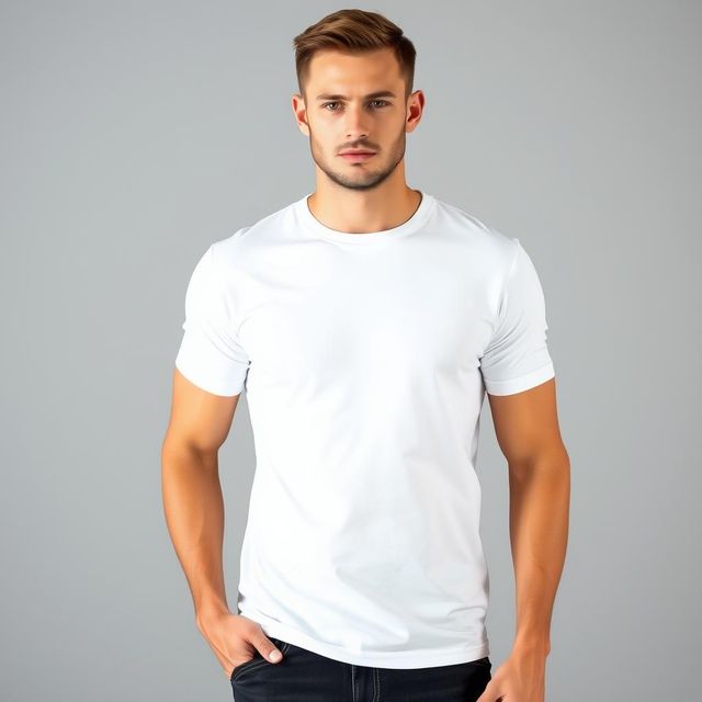 Springman Men Pure Cotton Solid Round Neck T-shirt | White - XL