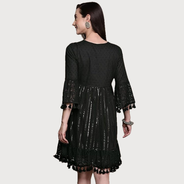Buy Ishin Women Black Dress | Inwdr0411 - Bk - XL Online - Price