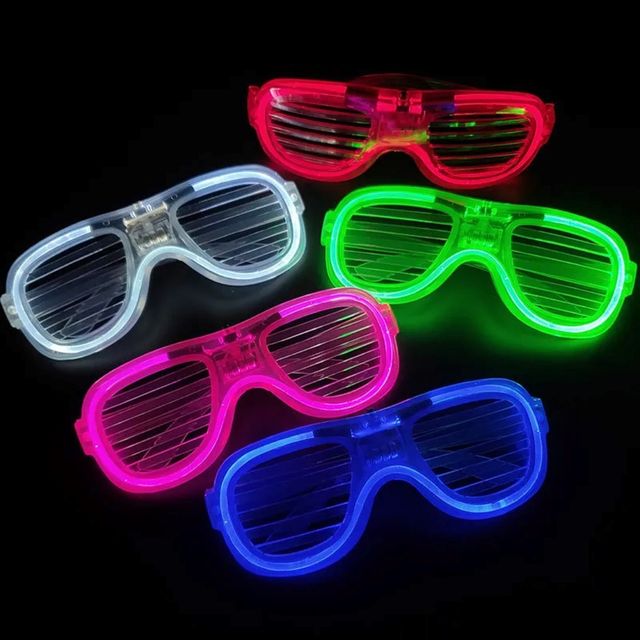 Gullak Party LED Light Up Shutter Goggle (Colour May Vary)