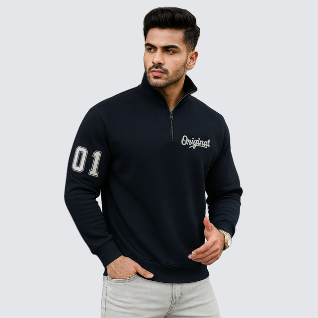 Gcyx Men's Original Half Zipper Sweat Shirt - Buy at ₹384 Online