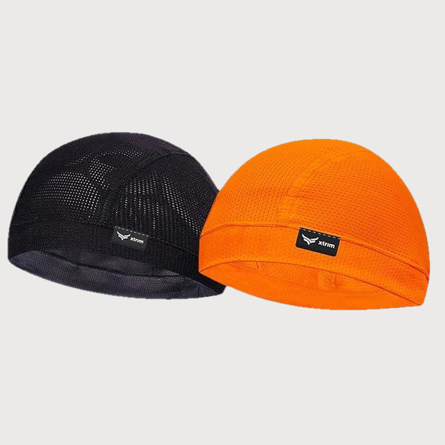 Buy Xtrim Skull Cap for Bikers, Inner Helmet Liner | Orange