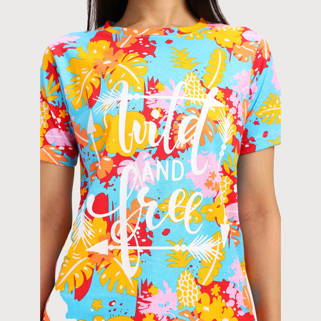 Juneberry Women T-shirt - Multi Color - Buy at ₹294 Online