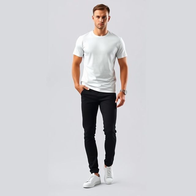 Springman Men Pure Cotton Solid Round Neck T-shirt | White - XL