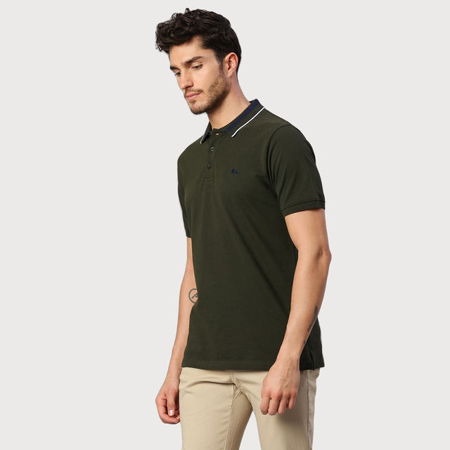Dennis Lingo Men's' Solid Half Sleeve Polo T-shirt - Buy at ₹599