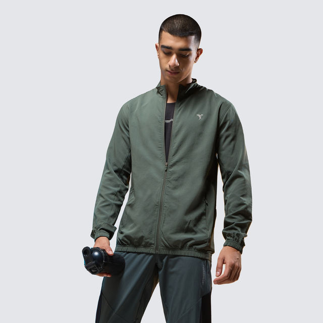 Buy Technosport Men's Slim Fit Mock Neck Sports Jacket
