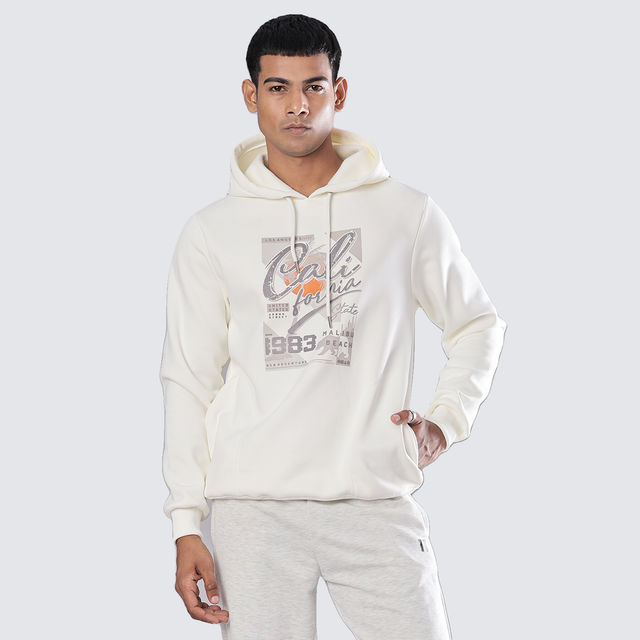 V-Mart Men's Printed Sap Polyester Hooded Neck Sweatshirt - Buy at