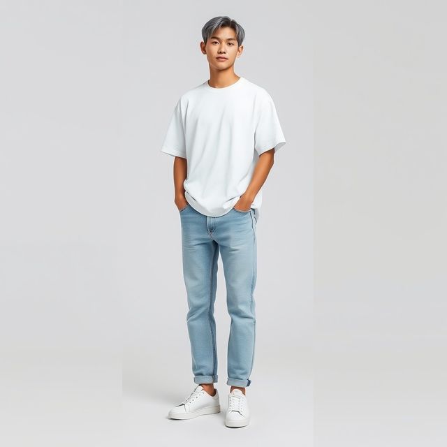 Outlaws Men's Oversized Cotton & French Terry Short Sleeve T-shirt - White | S