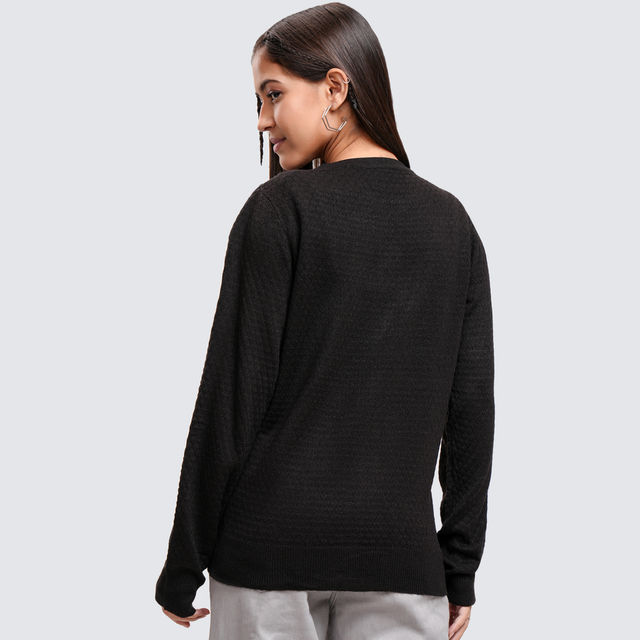 Tokyo Talkies Women's Self Design Cardigan Sweater - Buy at ₹506