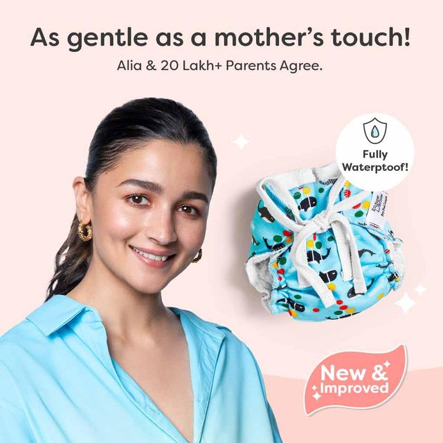 Super Bottoms Dry Feel Langot Baby Diaper For Kids | Multicolour | L (5 - 10 kg)