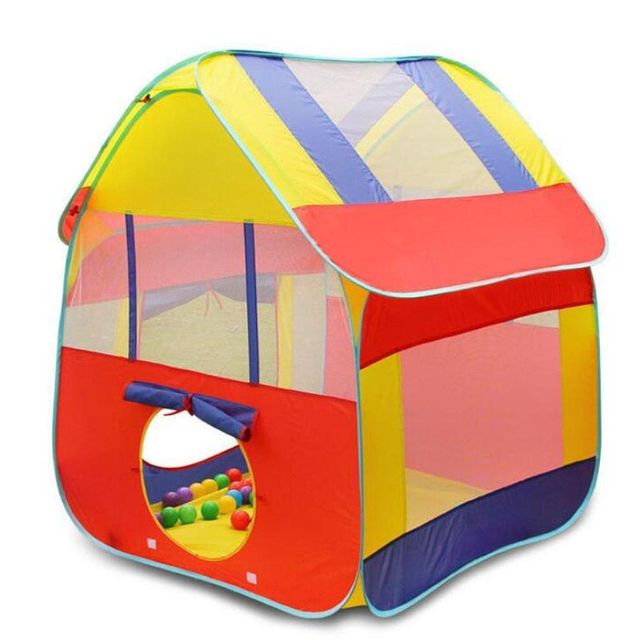Toyshine Foldable Children's Tent House - Indoor & Outdoor Playhouse in Multicolour