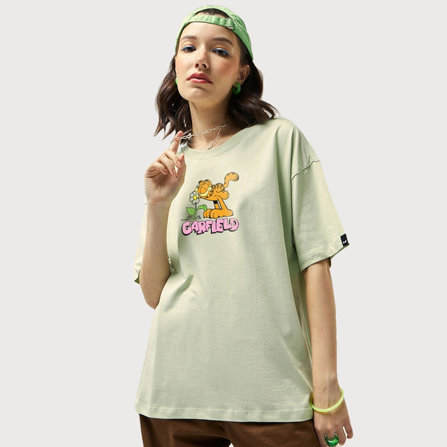 Buy Bewakoof Women's Official Garfield Fog Garfields Flowers
