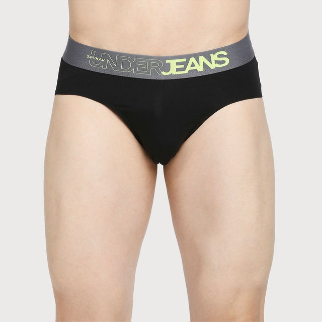 Buy Underjeans by Spykar Men's | BlackTrunk - L Online - Price