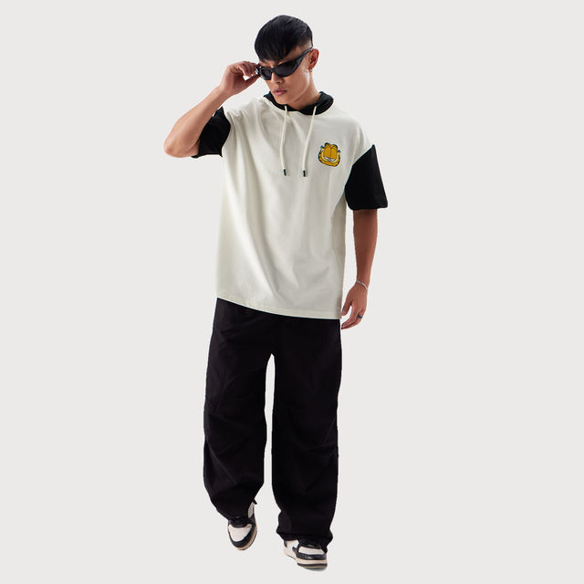 Cotton Soul Garfield Angler T-shirt à manches longues pour homme, blanc
