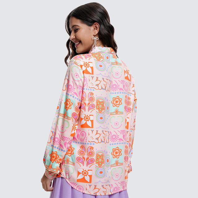 Buy Tokyo Talkies Women's Mickey Printed Long Sleeve Regular Shirt
