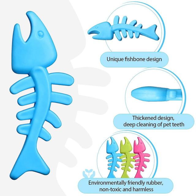 Nootie Fish Skeleton Shaped Chew Toy Pack of 1