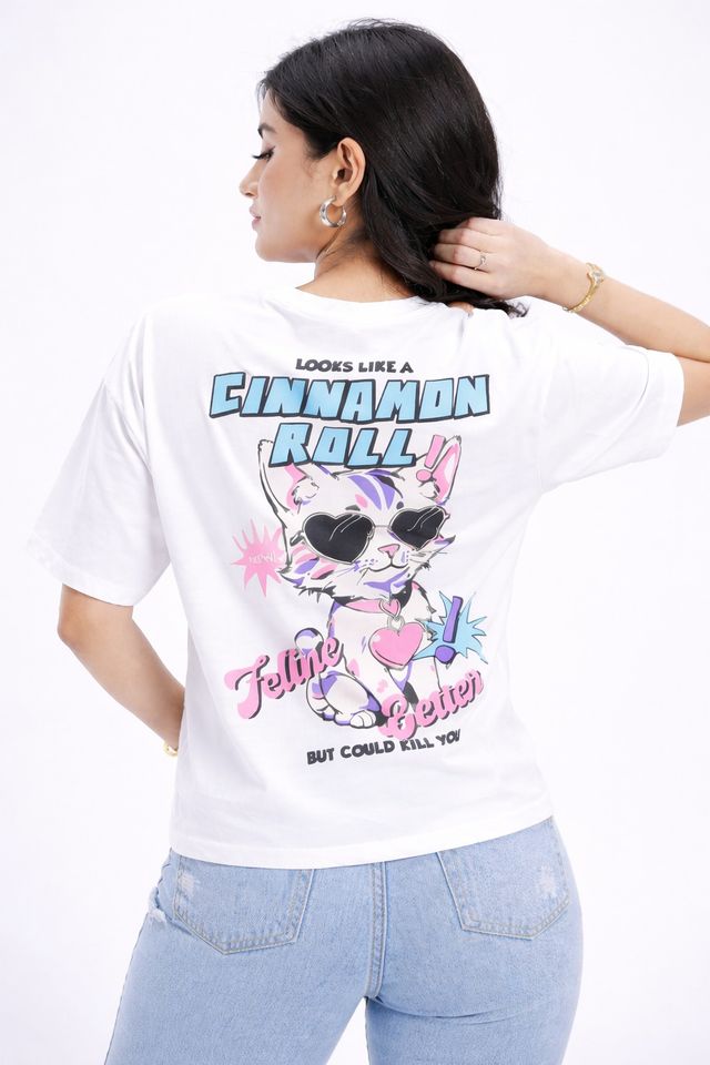 Buy Gcyx Women's Soft And Casual Over Size T Shirt | Cinamon